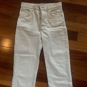 Zara Size 4 High Rise Straight Leg Jeans